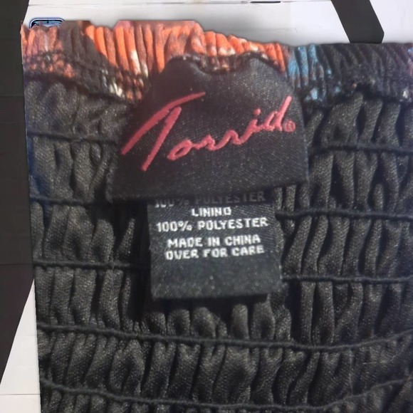 VINTAGE Torrid Y2K Romantic Shirred Rose Floral Party Sundress, Size 22 - Picture 9 of 10